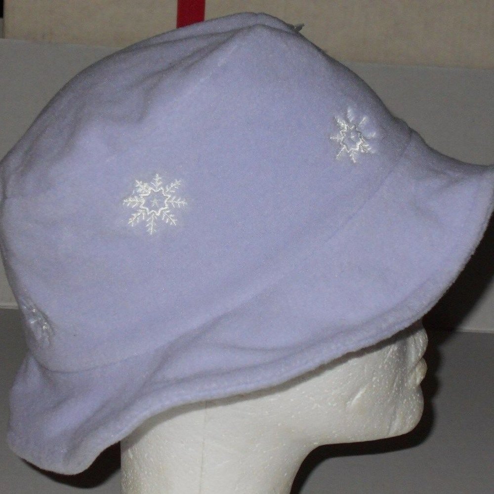 Rare Vintage Snowflake Fleece Warm Bucket Hat